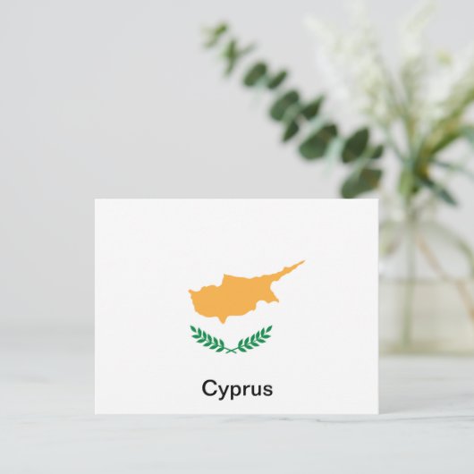 Vlag van Cyprus Briefkaart (Staand voorkant)