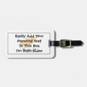 Vlag van Cyprus Easy ID Personal Bagagelabel (Voorkant horizontaal)