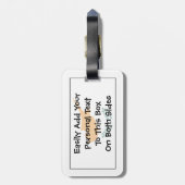 Vlag van Cyprus Easy ID Personal Bagagelabel (Achterkant verticaal)