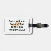 Vlag van Cyprus Easy ID Personal Bagagelabel (Achterkant horizontaal)