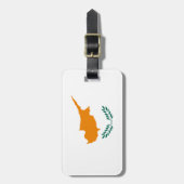 Vlag van Cyprus Easy ID Personal Bagagelabel (Voorkant verticaal)
