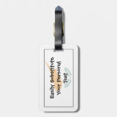 Vlag van Cyprus Easy ID Personal Bagagelabel (Achterkant verticaal)