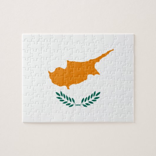 Vlag van Cyprus Foto Puzzel (Horizontaal)