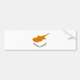 Vlag van Cyprus (Grieks-Cypriotisch) Bumpersticker
