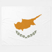 Vlag van Cyprus (Grieks-Cypriotisch) Fleece Deken (Voorkant (Horizontaal))
