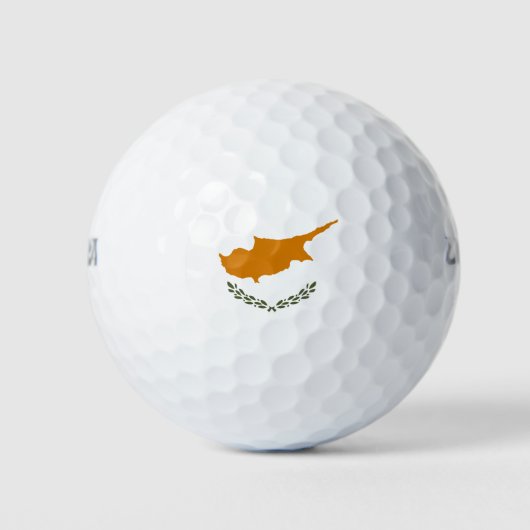 Vlag van Cyprus (Grieks-Cypriotisch) Golfballen (Voorkant)