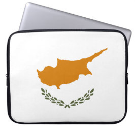Vlag van Cyprus (Grieks-Cypriotisch) Laptop Sleeve