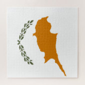Vlag van Cyprus (Grieks-Cypriotisch) Legpuzzel (Horizontaal)