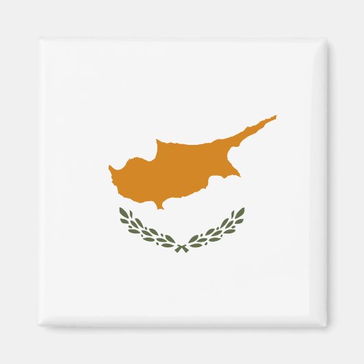 Vlag van Cyprus (Grieks-Cypriotisch) Magneet (Voorkant)