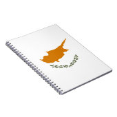 Vlag van Cyprus (Grieks-Cypriotisch) Notitieboek (Rechterzijde)
