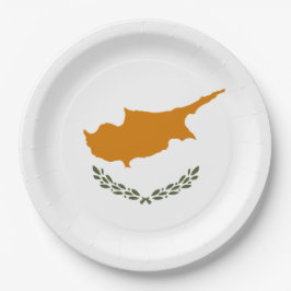 Vlag van Cyprus (Grieks-Cypriotisch) Papieren Bordje