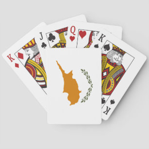 Vlag van Cyprus (Grieks-Cypriotisch) Pokerkaarten