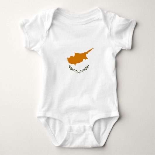 Vlag van Cyprus (Grieks-Cypriotisch) Romper (Voorkant)