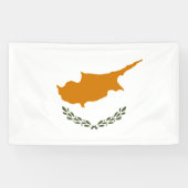 Vlag van Cyprus (Grieks-Cypriotisch) Spandoek (Horizontaal)