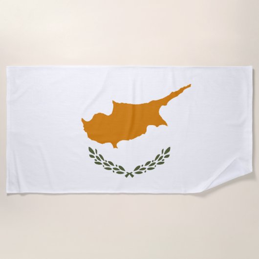Vlag van Cyprus (Grieks-Cypriotisch) Strandlaken (Voorkant)