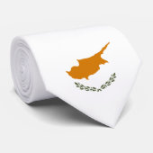 Vlag van Cyprus (Grieks-Cypriotisch) Stropdas (Opgerold)