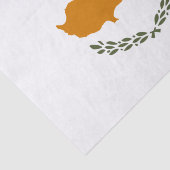 Vlag van Cyprus (Grieks-Cypriotisch) Tissuepapier (Detail)