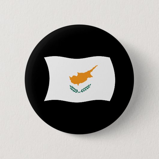 Vlag van Cyprus knop Ronde Button 5,7 Cm (Voorkant)