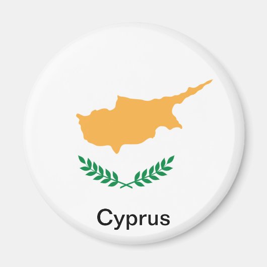 Vlag van Cyprus Magneet (Voorkant)