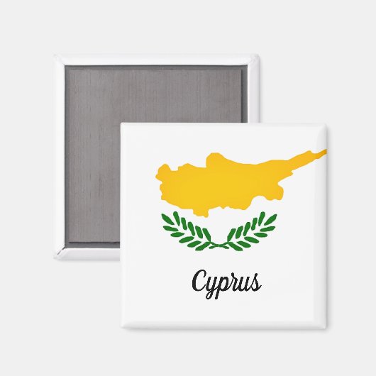 Vlag van Cyprus Magneet (Voorkant / Achterkant)