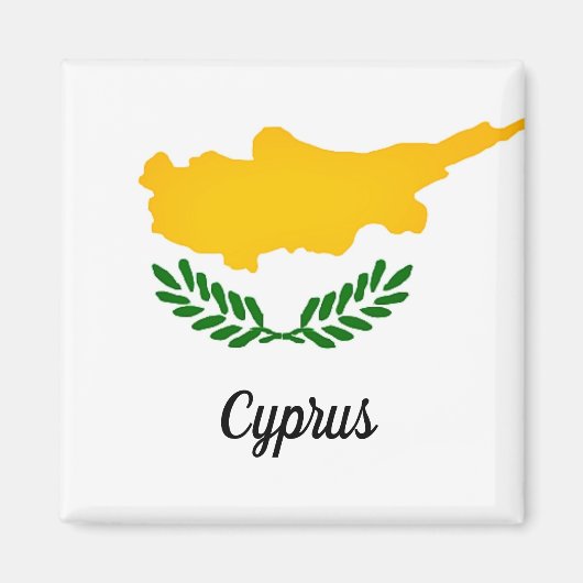 Vlag van Cyprus Magneet (Voorkant)
