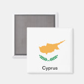 Vlag van Cyprus Magneet (Voorkant / Achterkant)