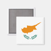 Vlag van Cyprus Magnet (Voorkant / Achterkant)
