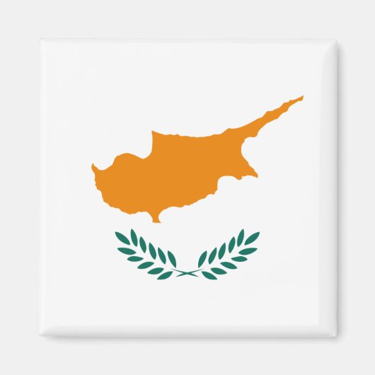 Vlag van Cyprus Magnet (Voorkant)
