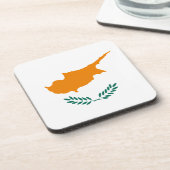 Vlag van Cyprus Onderzetter (Linkerzijde)