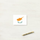Vlag van Cyprus-Post-it® notes (Op bureau)