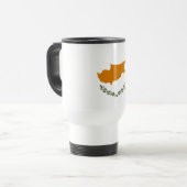 Vlag van Cyprus Reisbeker (Voorkant links)