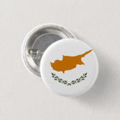 Vlag van Cyprus Ronde Button 3,2 Cm (Voorkant /achterkant)
