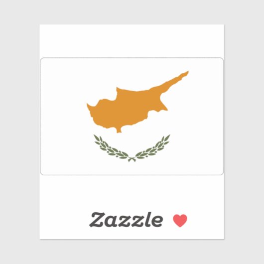 Vlag van Cyprus Sticker (Vel)