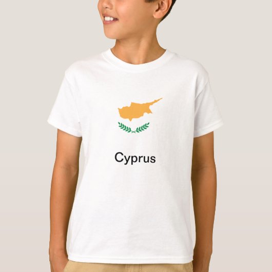 Vlag van Cyprus T-shirt (Voorkant)