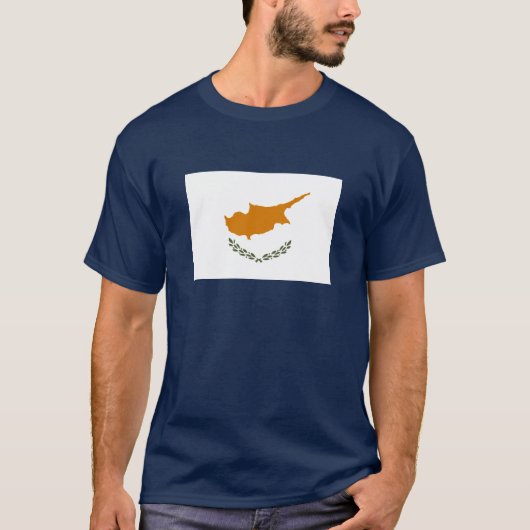 Vlag van Cyprus T-shirt (Voorkant)