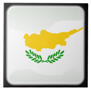 Vlag van Cyprus Tegeltje