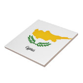 Vlag van Cyprus Tegeltje (Zijkant)
