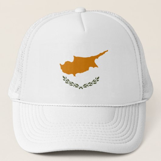 Vlag van Cyprus Trucker Pet (Voorkant)
