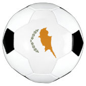 Vlag van Cyprus Voetbal (Gedraaid)