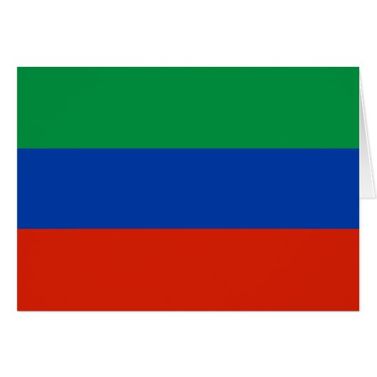 Vlag van Dagestan (Voorkant Horizontaal)