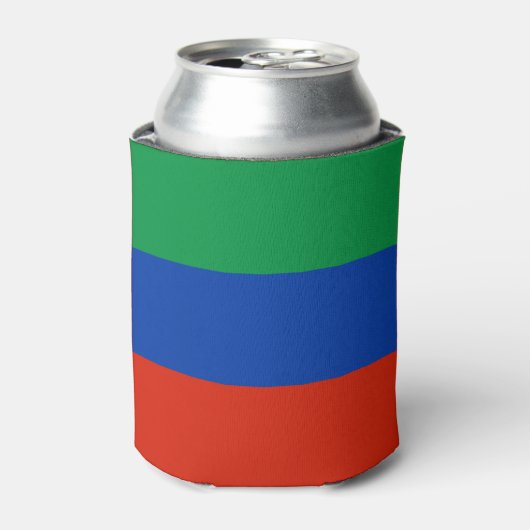 Vlag van Dagestan Blikjeskoeler (Blikje Voorkant)