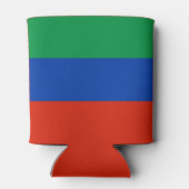 Vlag van Dagestan Blikjeskoeler (Achterkant)