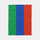 Vlag van Dagestan Fleece Deken (Voorkant)