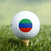 Vlag van Dagestan Golfballen (Insitu Shirt)