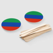 Vlag van Dagestan Handwaaier (Niet-gemonteerd)