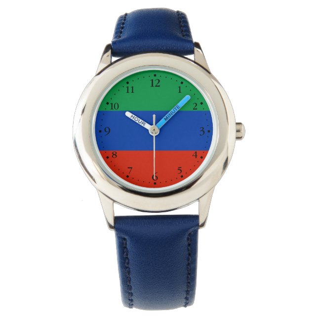 Vlag van Dagestan Horloge (Voorkant)