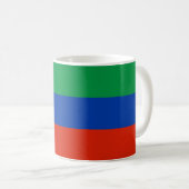 Vlag van Dagestan Koffiemok (Voorkant rechts)