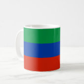 Vlag van Dagestan Koffiemok (Voorkant links)
