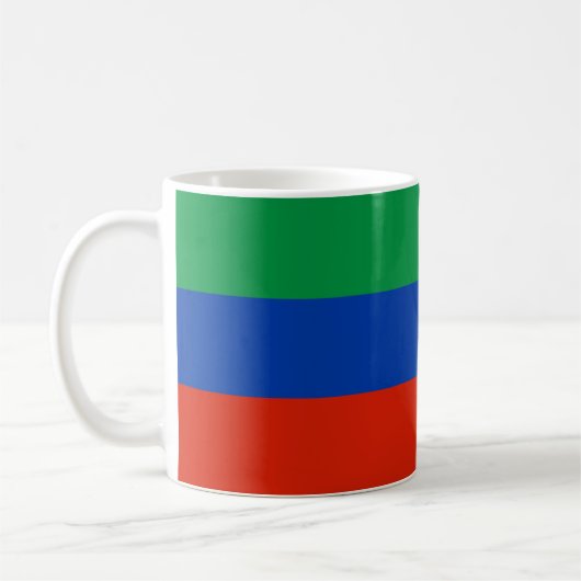 Vlag van Dagestan Koffiemok (Links)