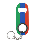 Vlag van Dagestan Mini Flessenopener (Voorkant)